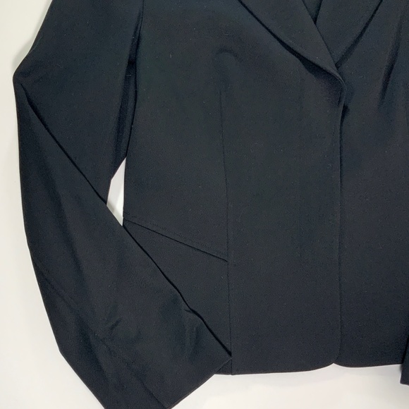 Ellen Tracy - Black VirginWool Blazer Jacket Size12 - Picture 2 of 7